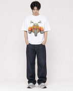 Mockup Boxy Heavyweight Tee White male full-body 11