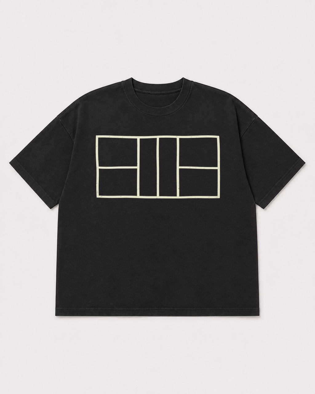 Mockup Boxy Heavyweight Tee Black product