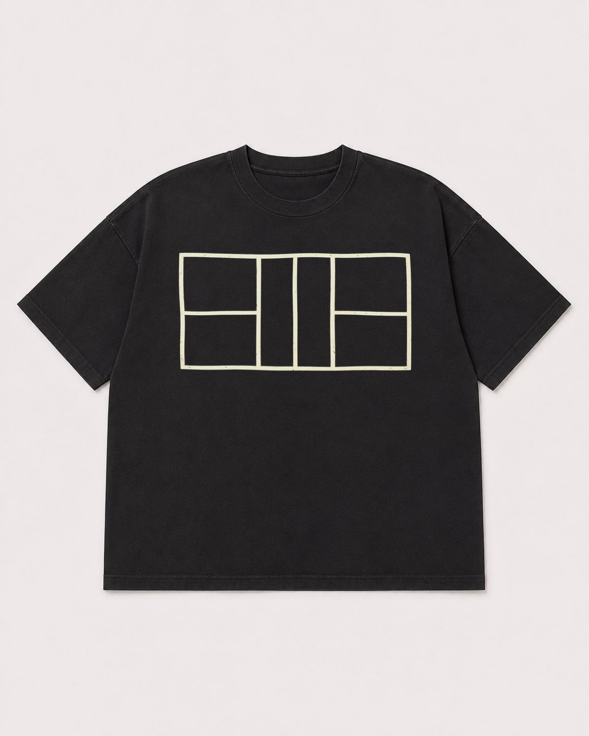 Mockup Boxy Heavyweight Tee Black product