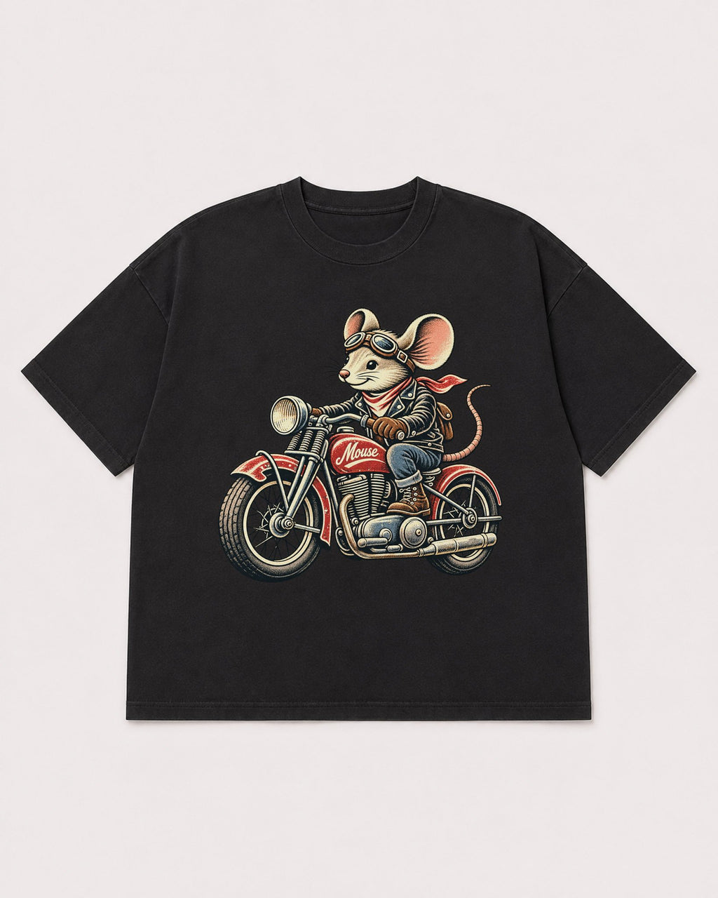 Mockup Boxy Heavyweight Tee Black product