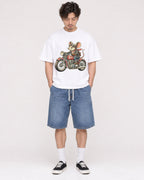 Mockup Boxy Heavyweight Tee White male full-body 03