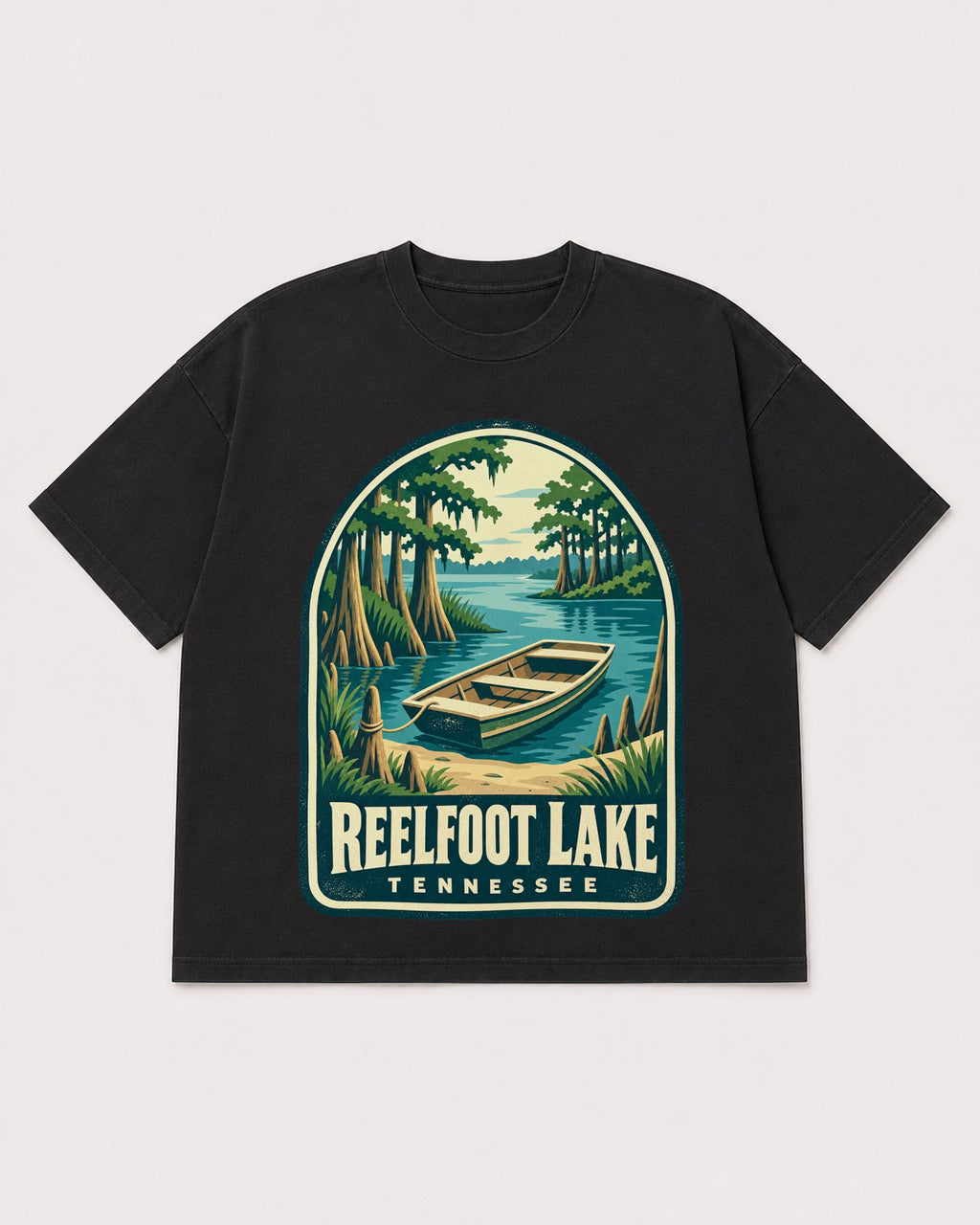 Mockup Boxy Heavyweight Tee Black product