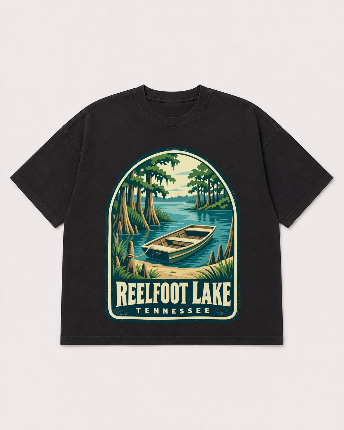 Mockup Boxy Heavyweight Tee Black product