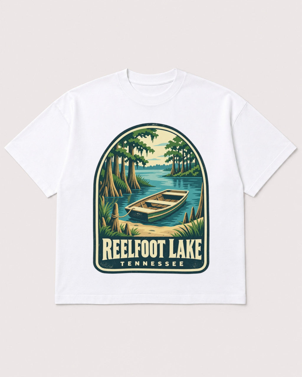 Mockup Boxy Heavyweight Tee White product