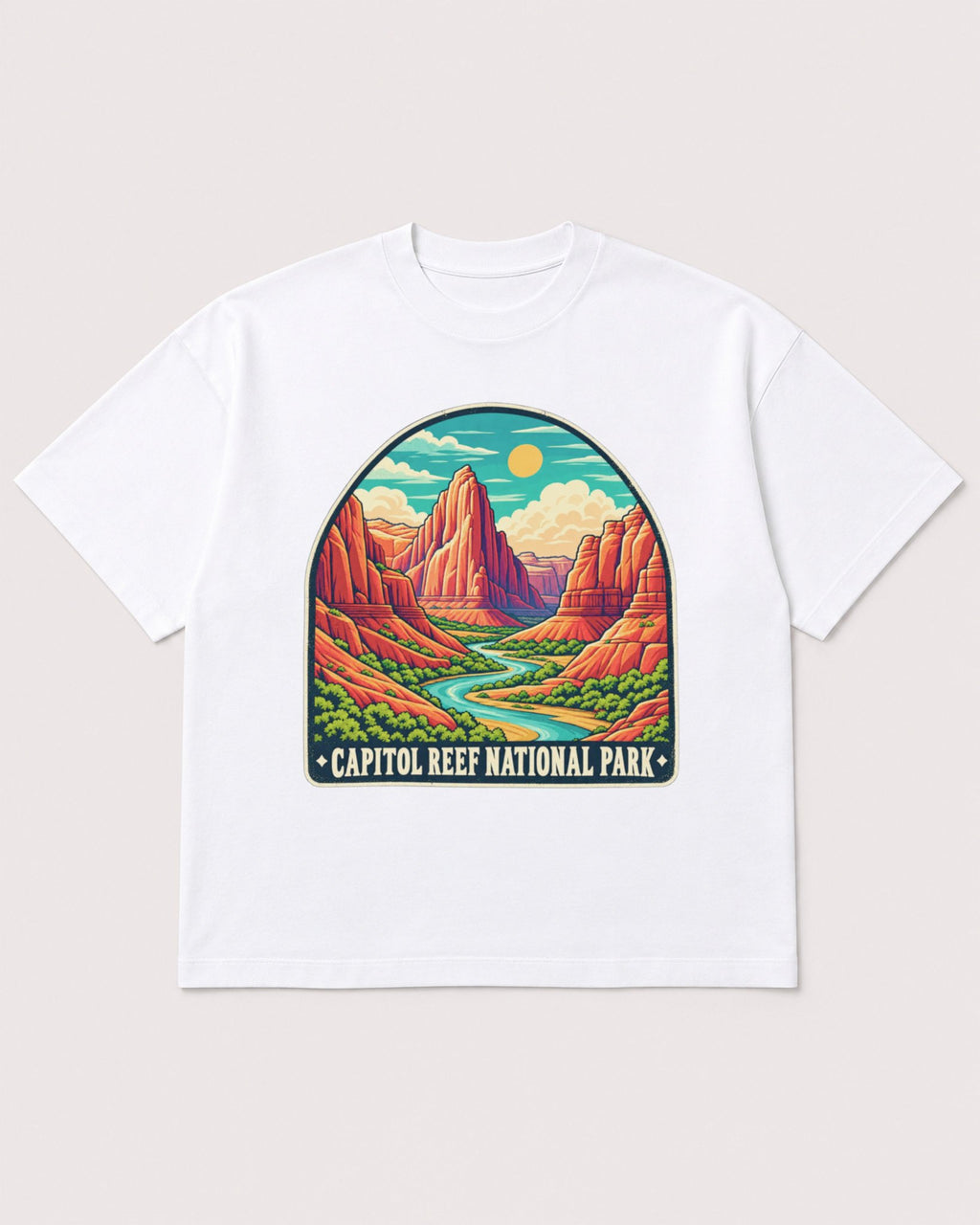 Mockup Boxy Heavyweight Tee White product