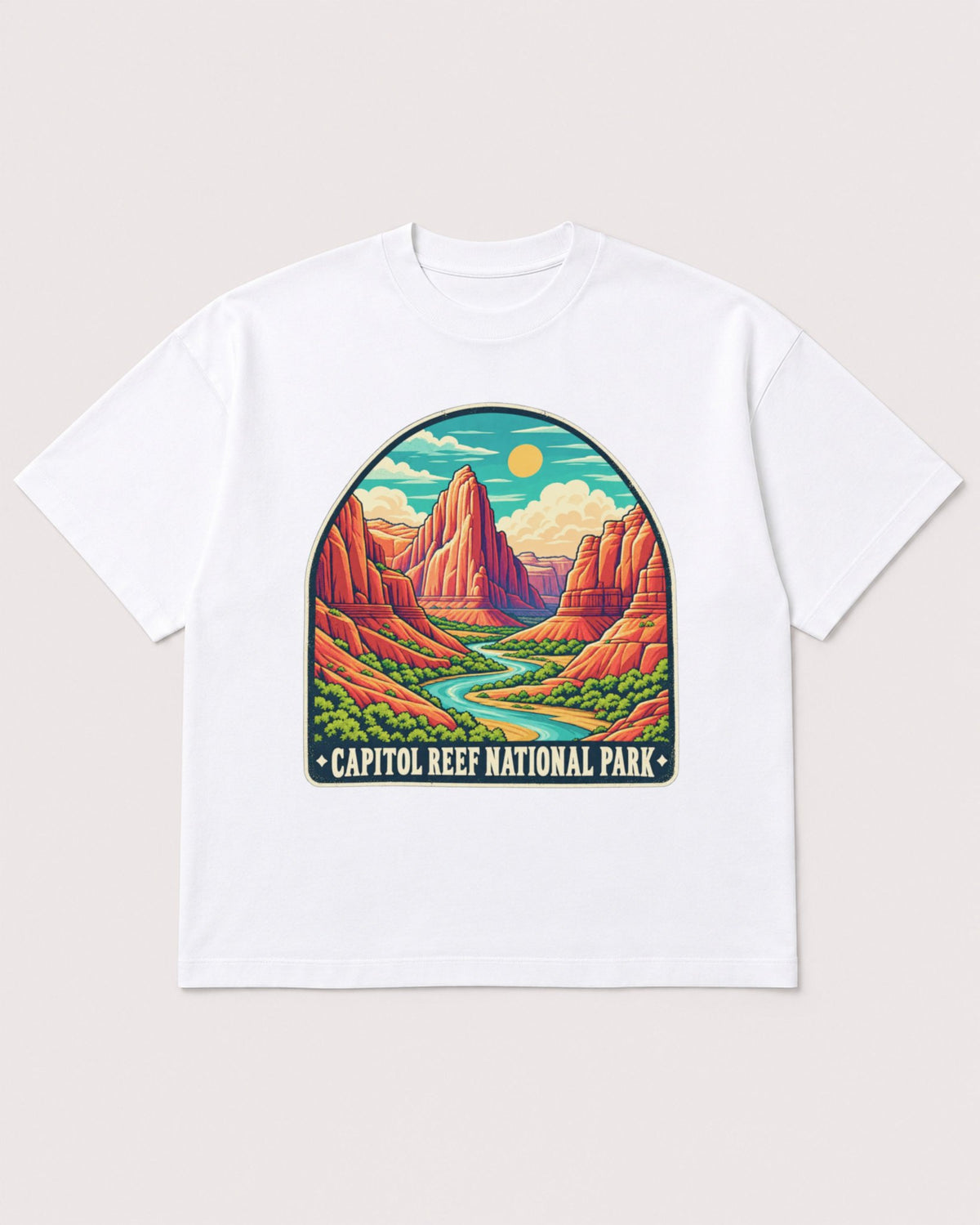 Mockup Boxy Heavyweight Tee White product