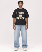 Mockup Boxy Heavyweight Tee Black male full-body 05