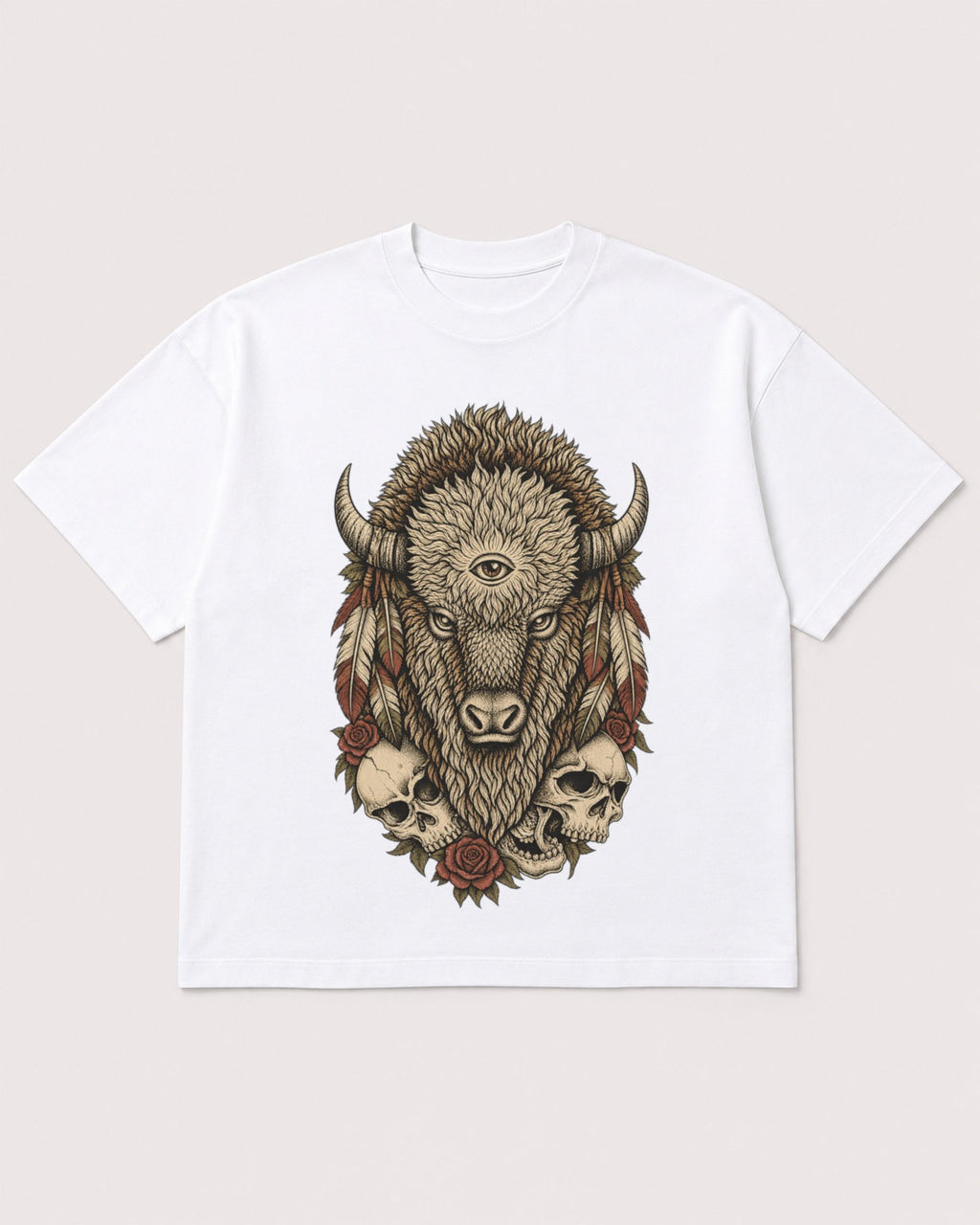 Mockup Boxy Heavyweight Tee White product