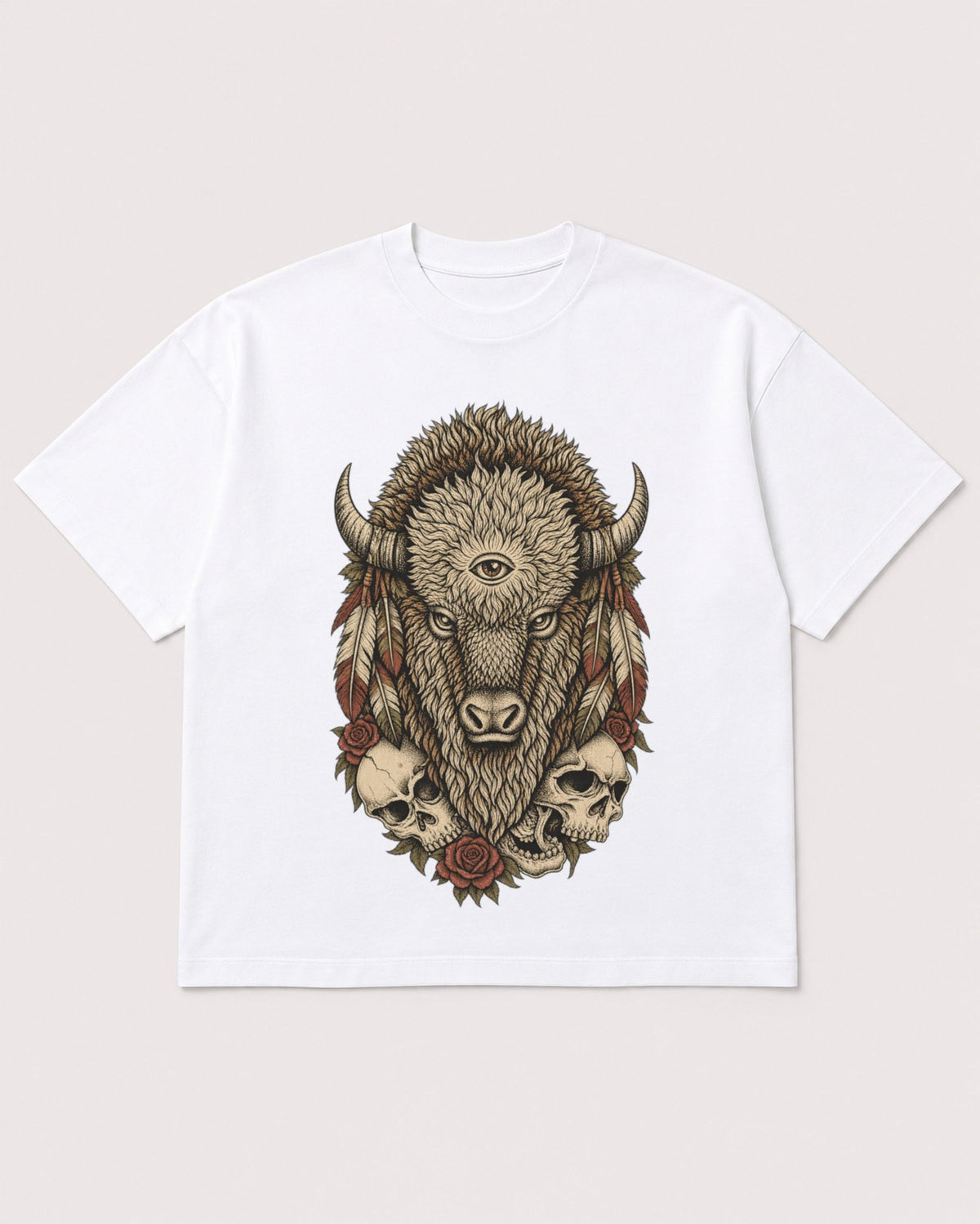 Mockup Boxy Heavyweight Tee White product