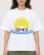 Mockup Boxy Heavyweight Tee White female close-up 02