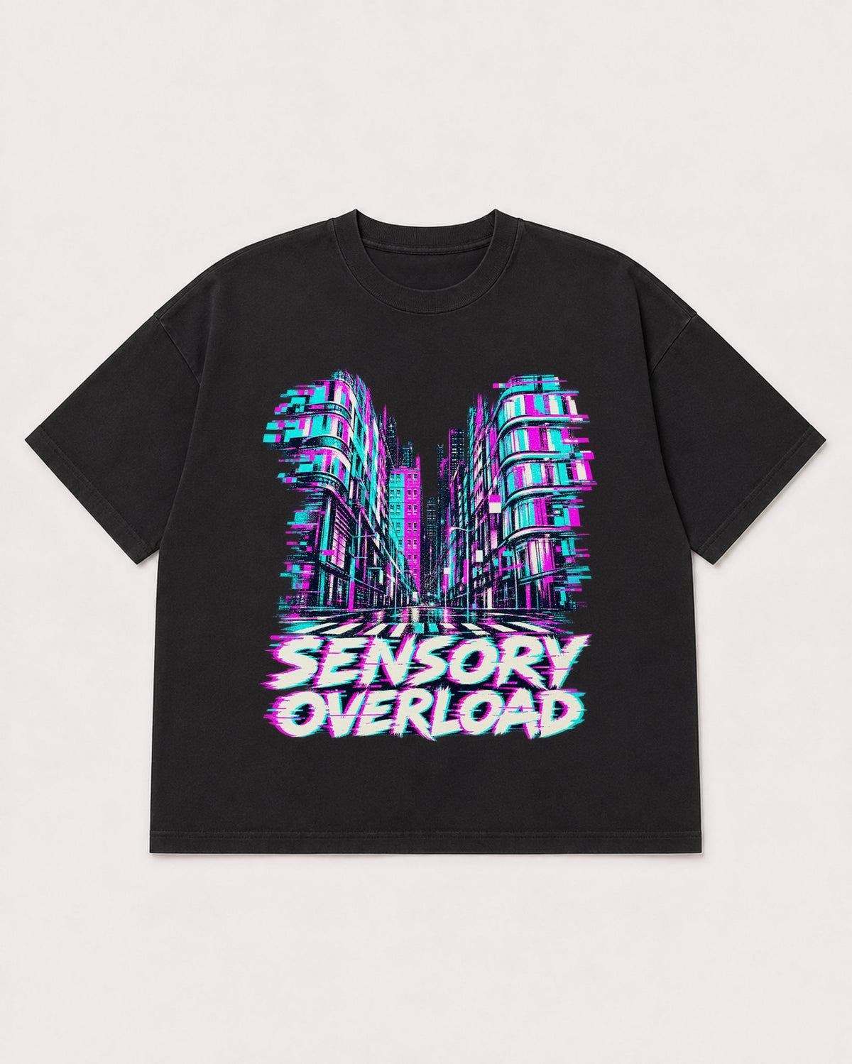 Mockup Boxy Heavyweight Tee Black product