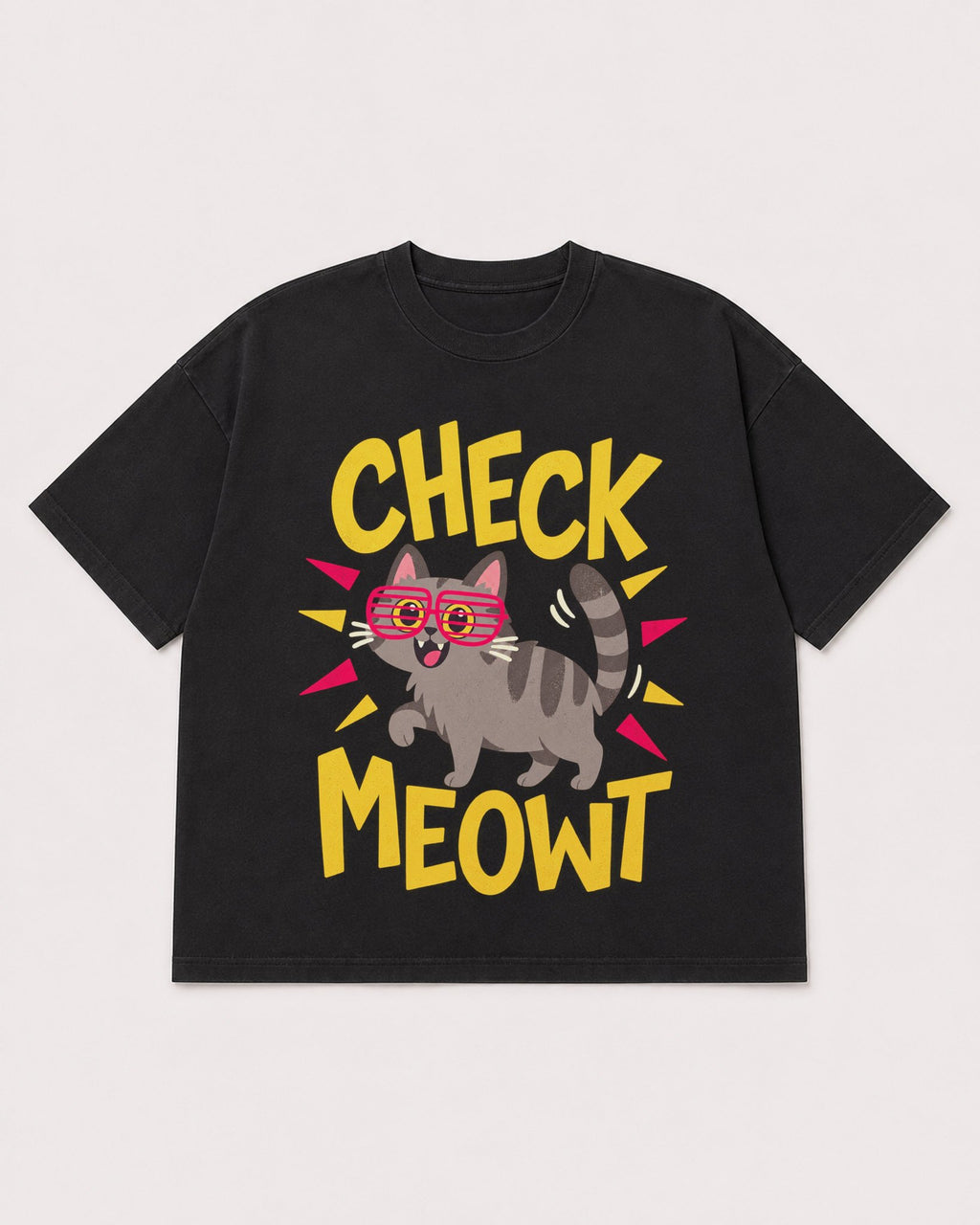 Mockup Boxy Heavyweight Tee Black product