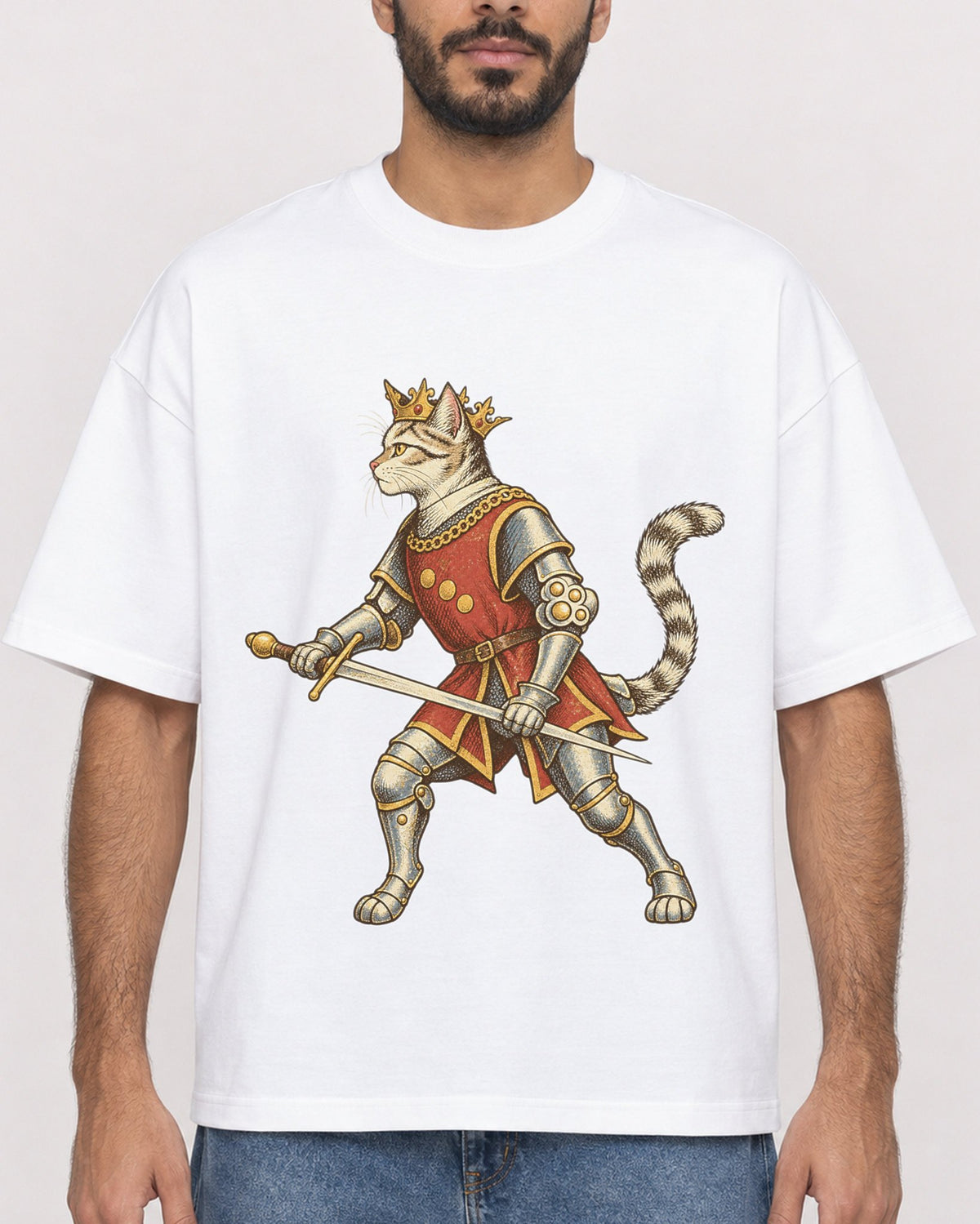 Mockup Boxy Heavyweight Tee White male close-up 07