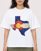 Mockup Boxy Heavyweight Tee White female close-up 02
