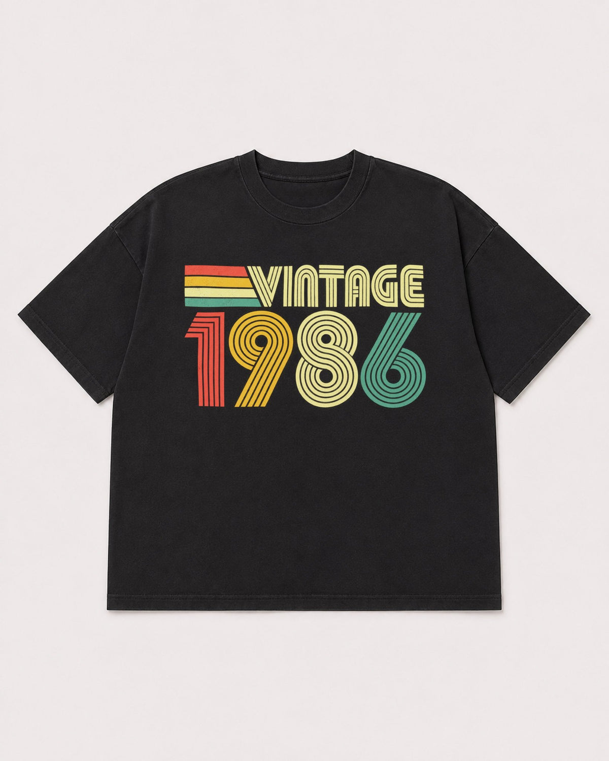 Mockup Boxy Heavyweight Tee Black product