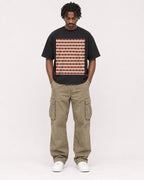 Mockup Boxy Heavyweight Tee Black male full-body 04