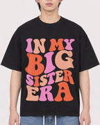 Mockup Boxy Heavyweight Tee Black male close-up 11
