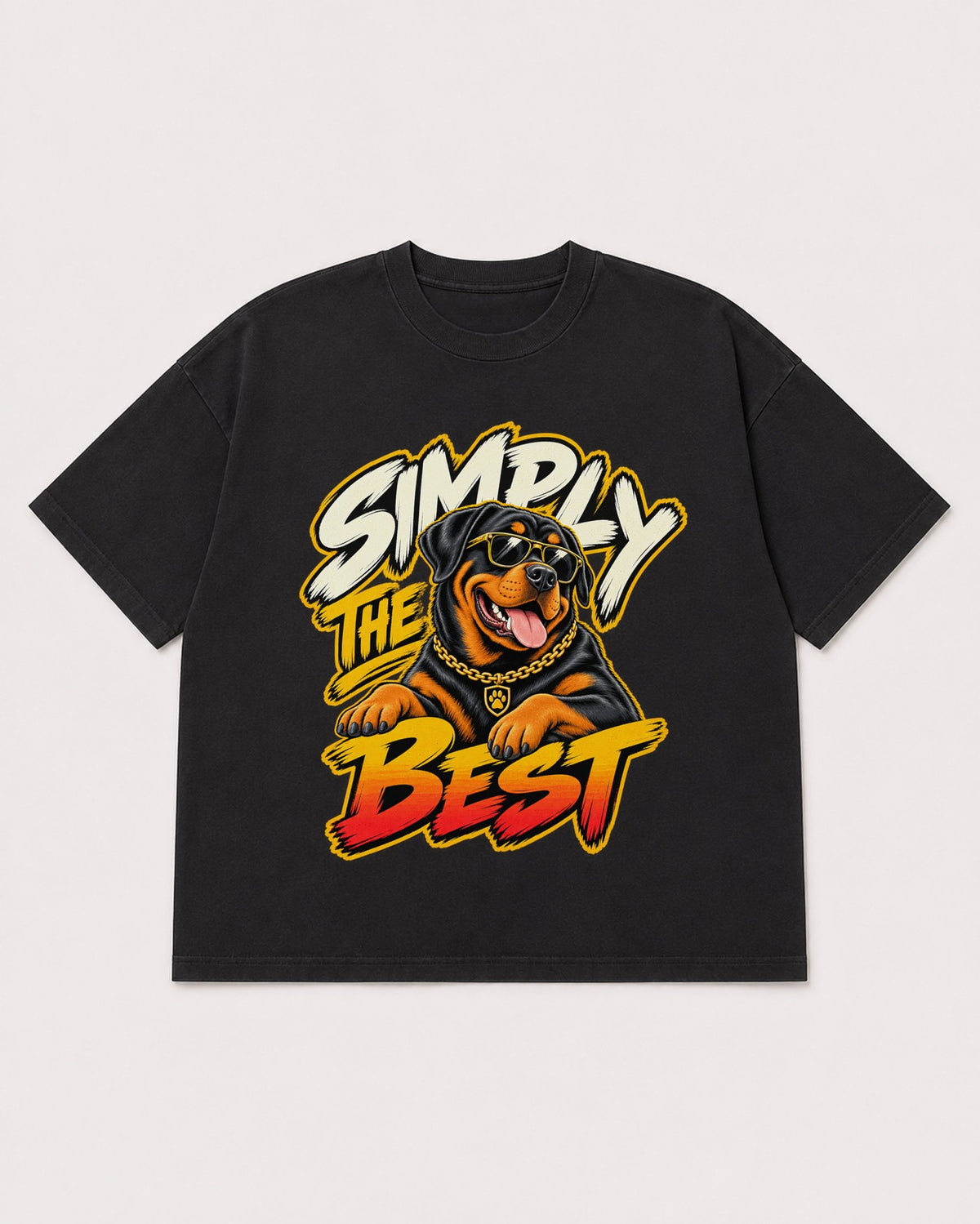 Mockup Boxy Heavyweight Tee Black product