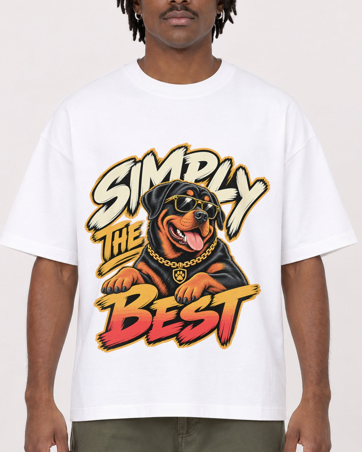 Mockup Boxy Heavyweight Tee White male close-up 04