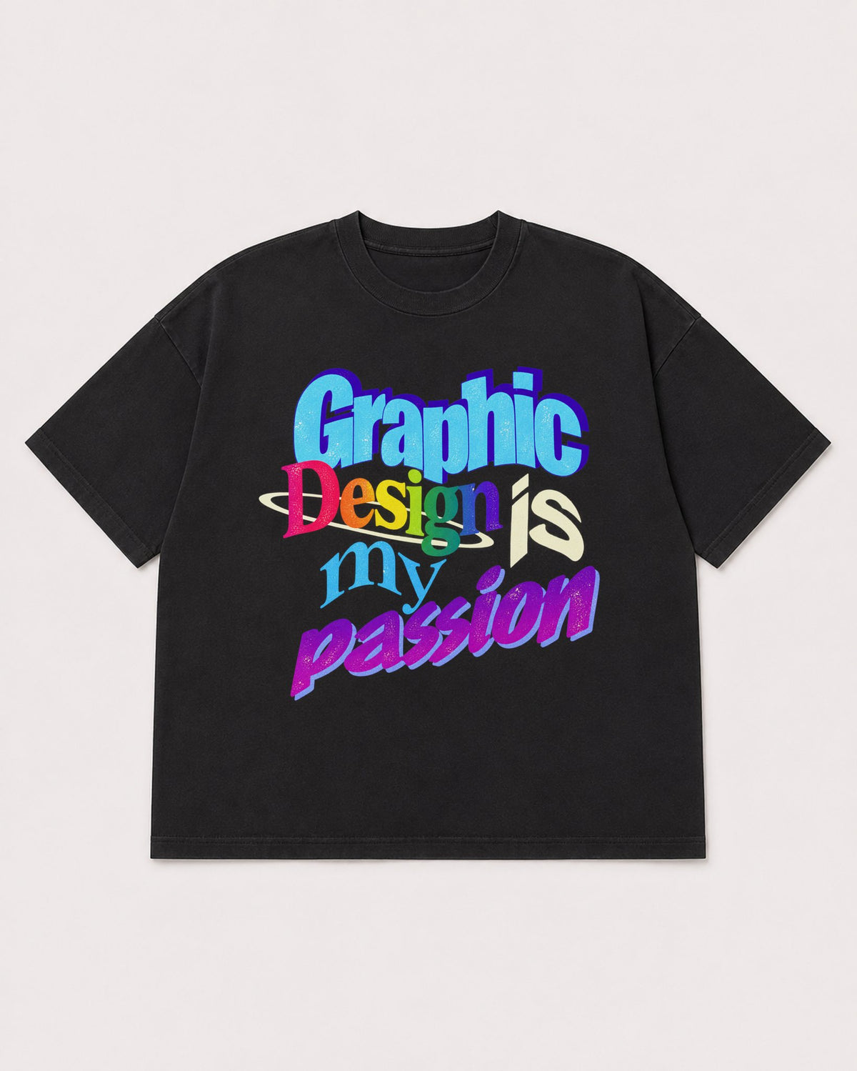 Mockup Boxy Heavyweight Tee Black product