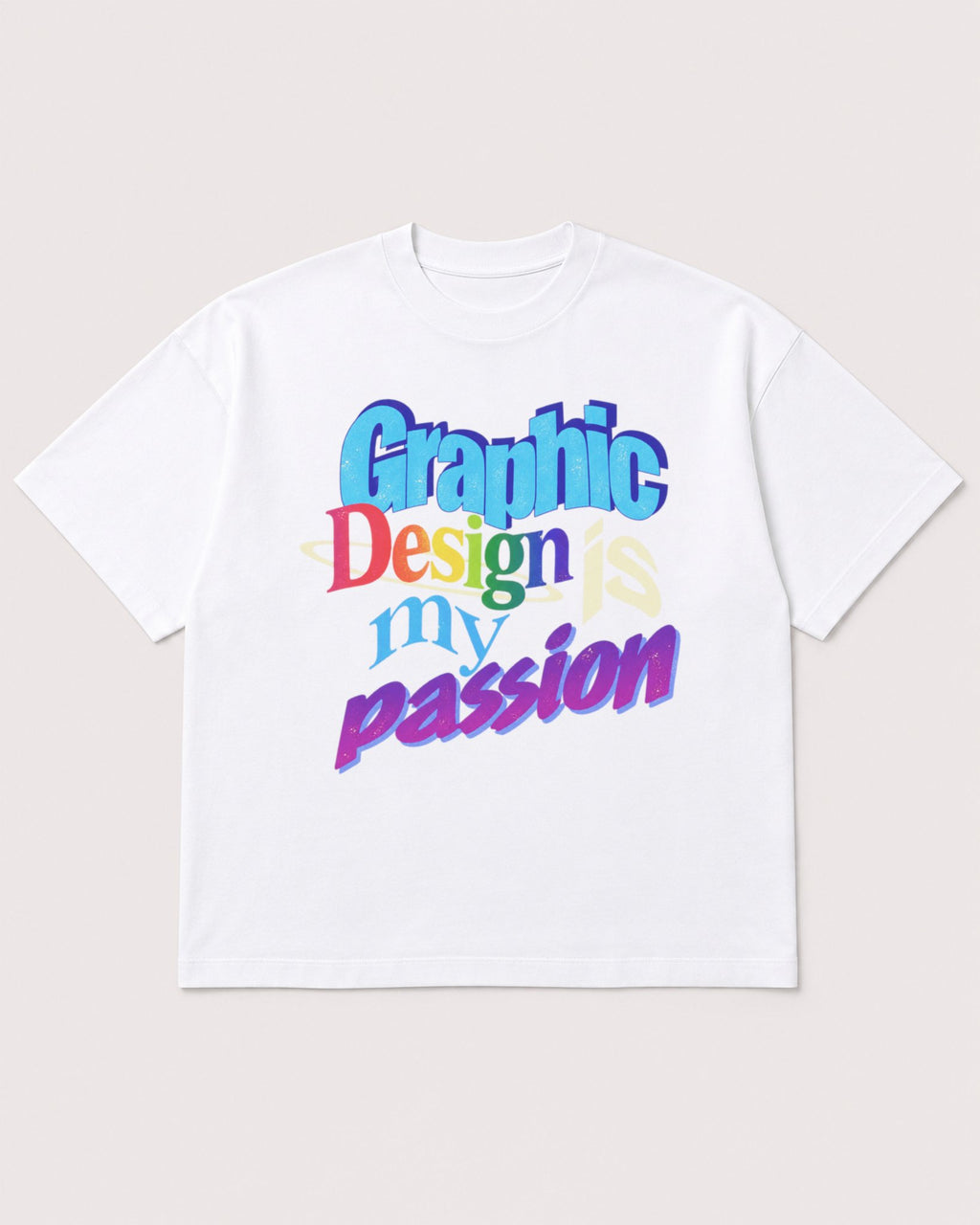 Mockup Boxy Heavyweight Tee White product