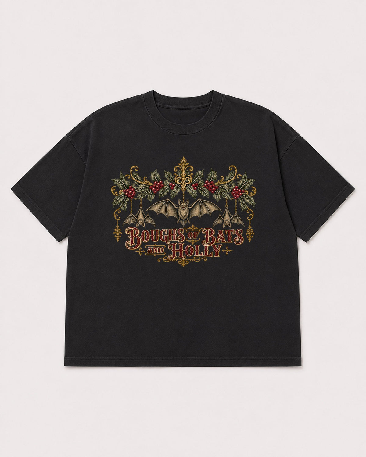 Mockup Boxy Heavyweight Tee Black product