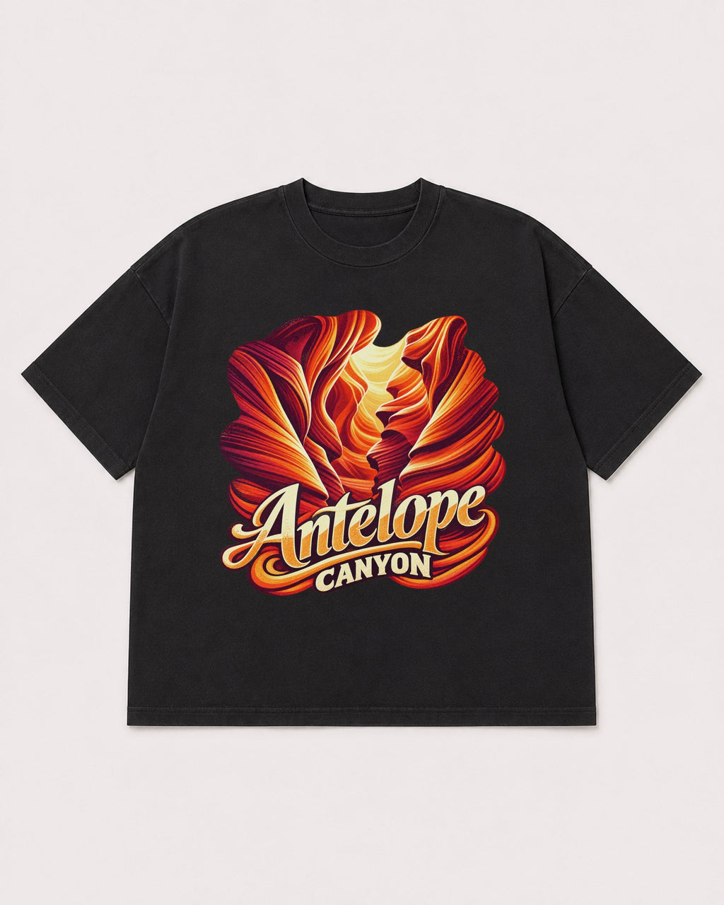 Mockup Boxy Heavyweight Tee Black product