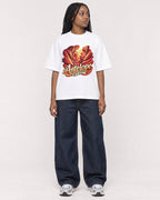 Mockup Boxy Heavyweight Tee White female full-body 04