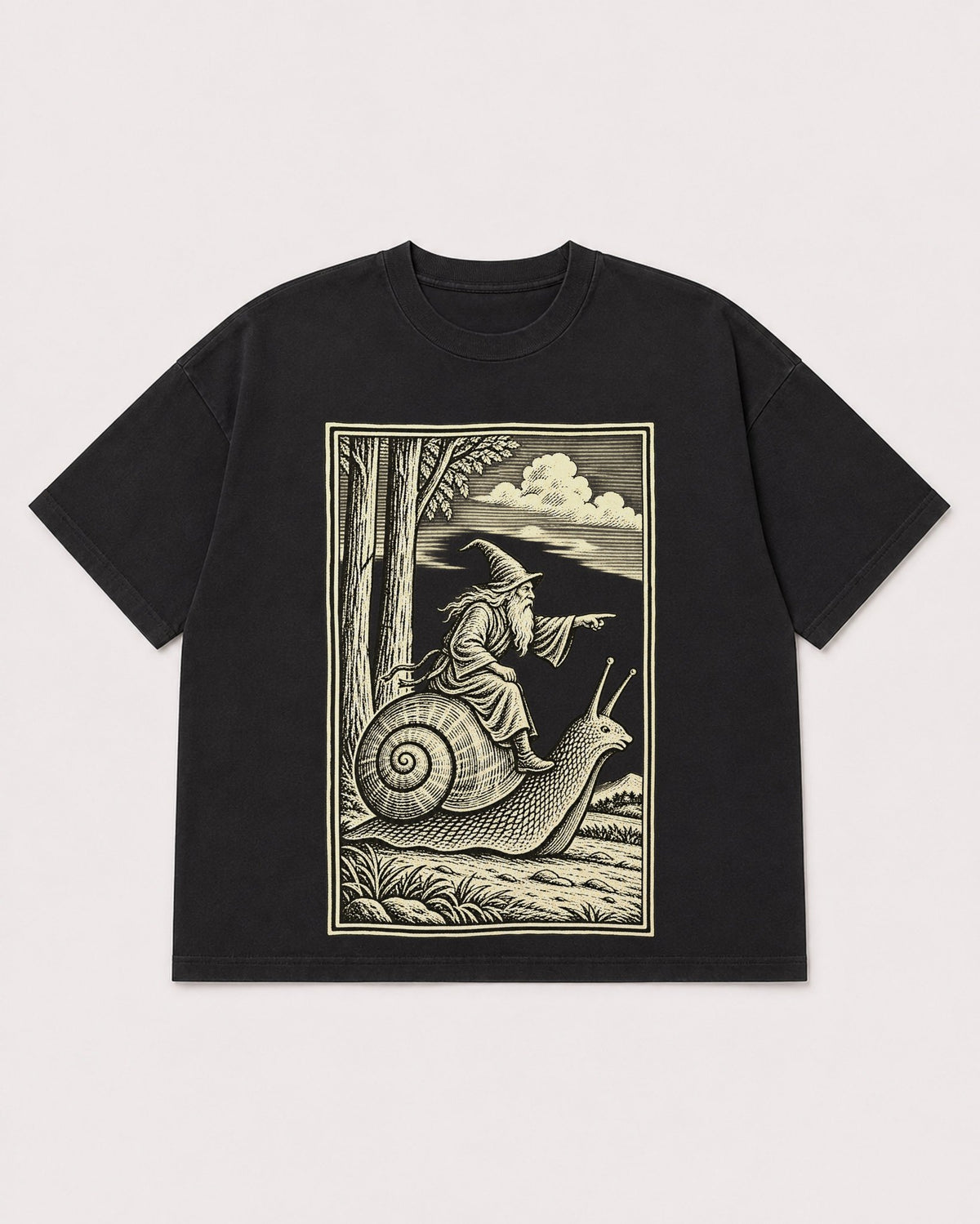 Mockup Boxy Heavyweight Tee Black product