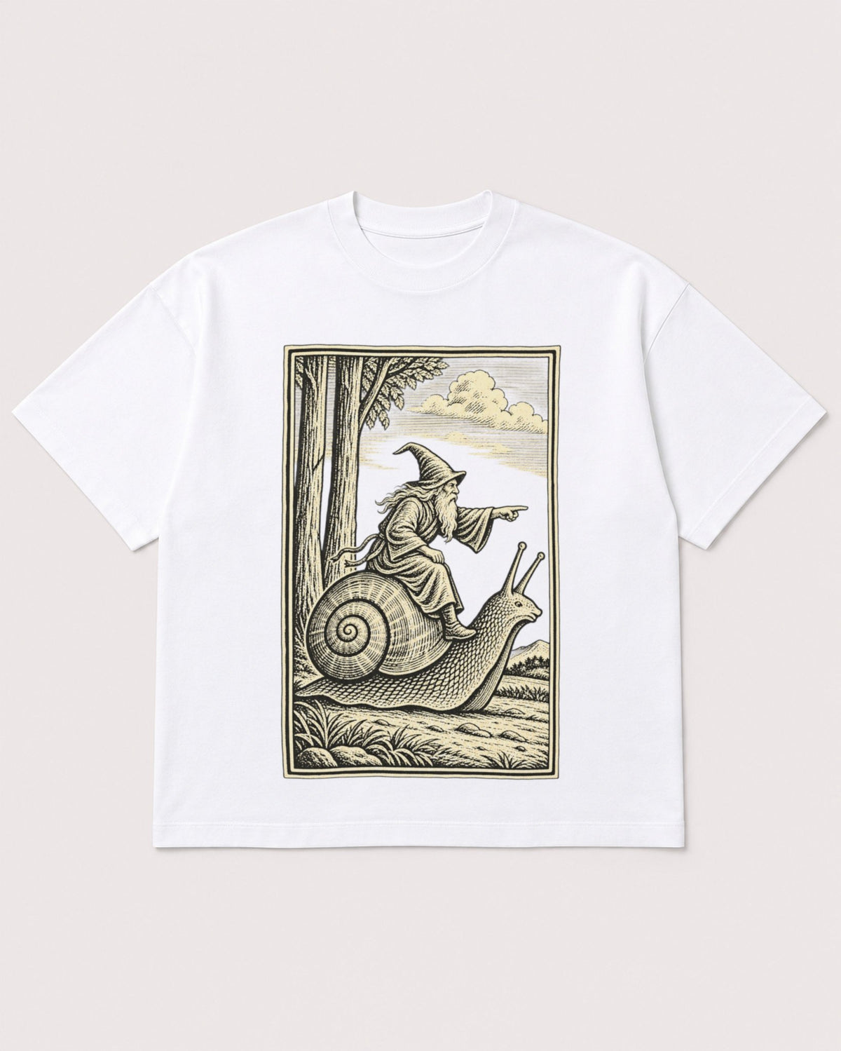 Mockup Boxy Heavyweight Tee White product