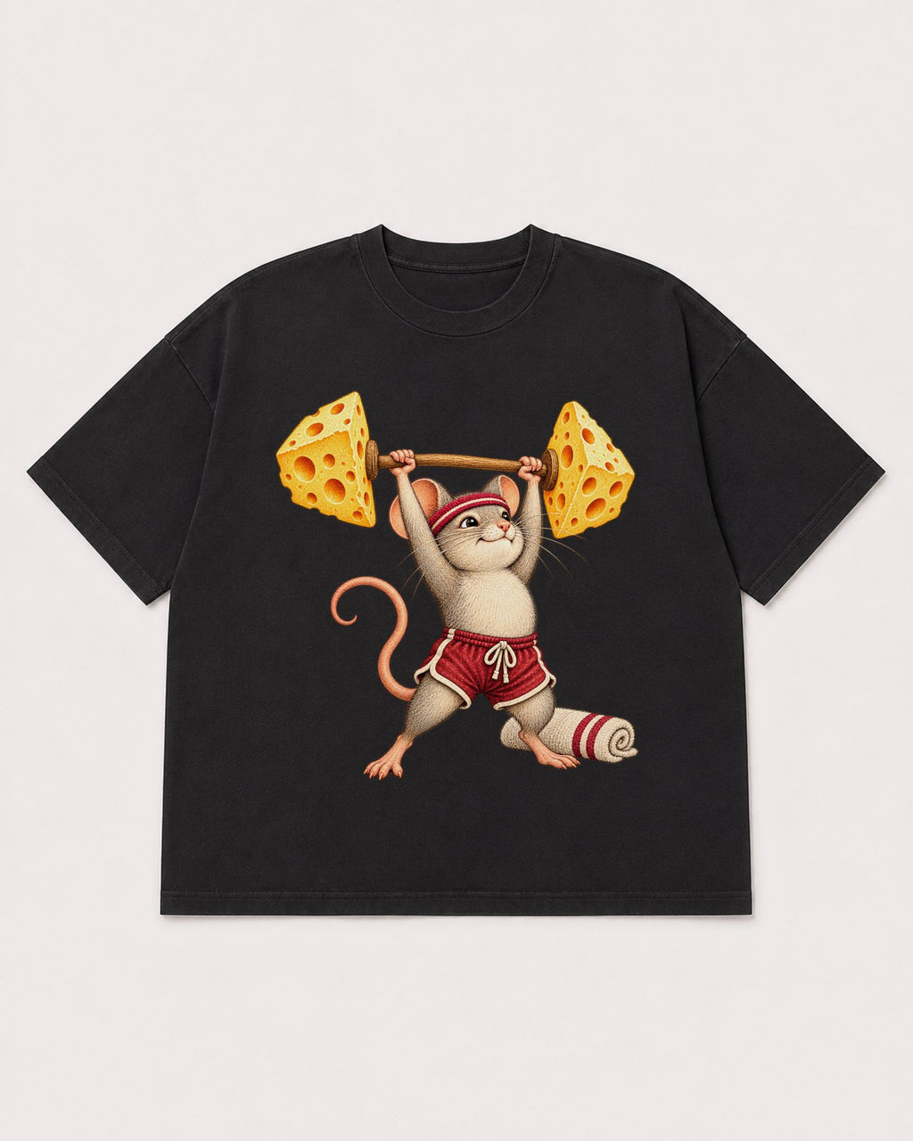 Mockup Boxy Heavyweight Tee Black product