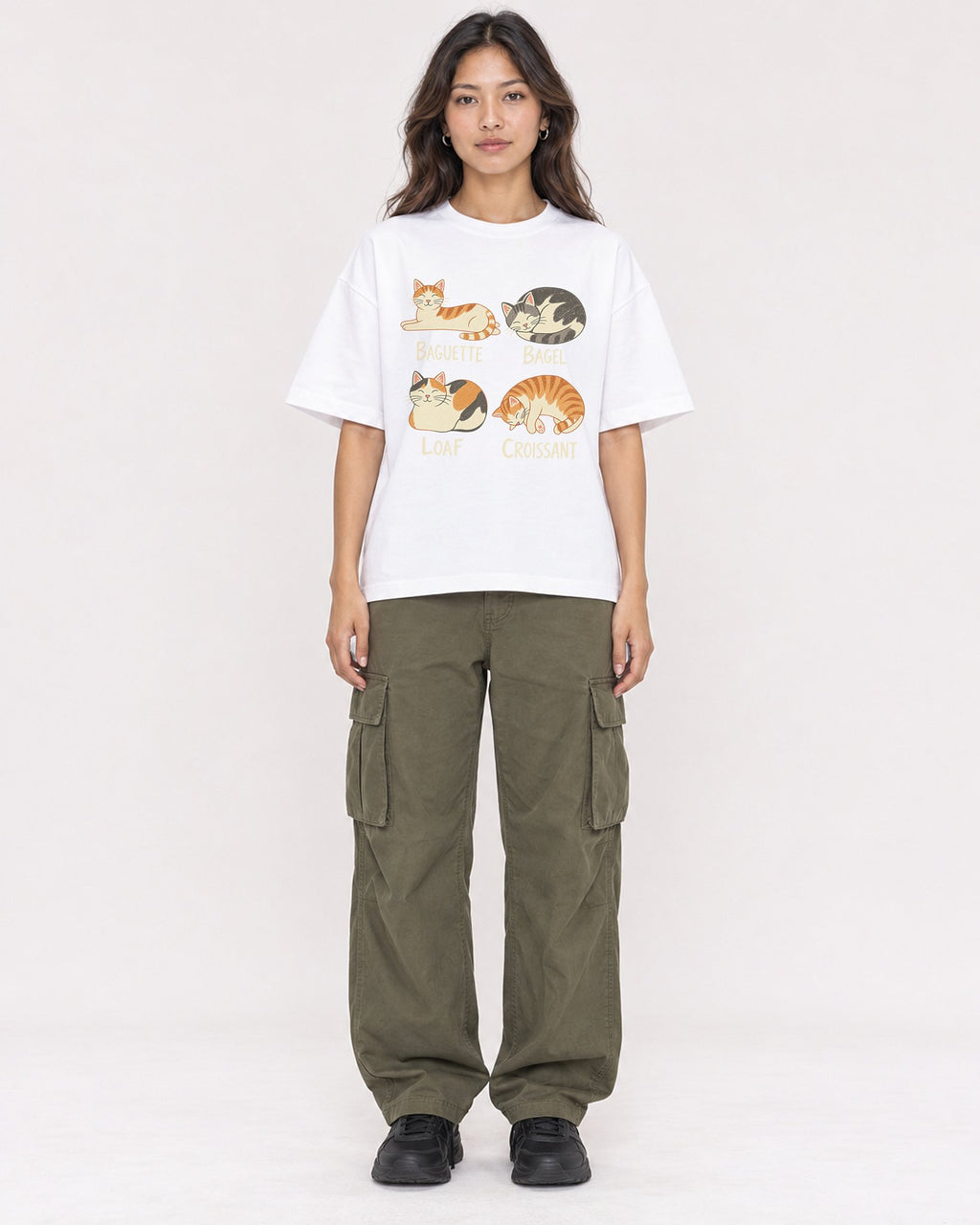Mockup Boxy Heavyweight Tee White female full-body 02