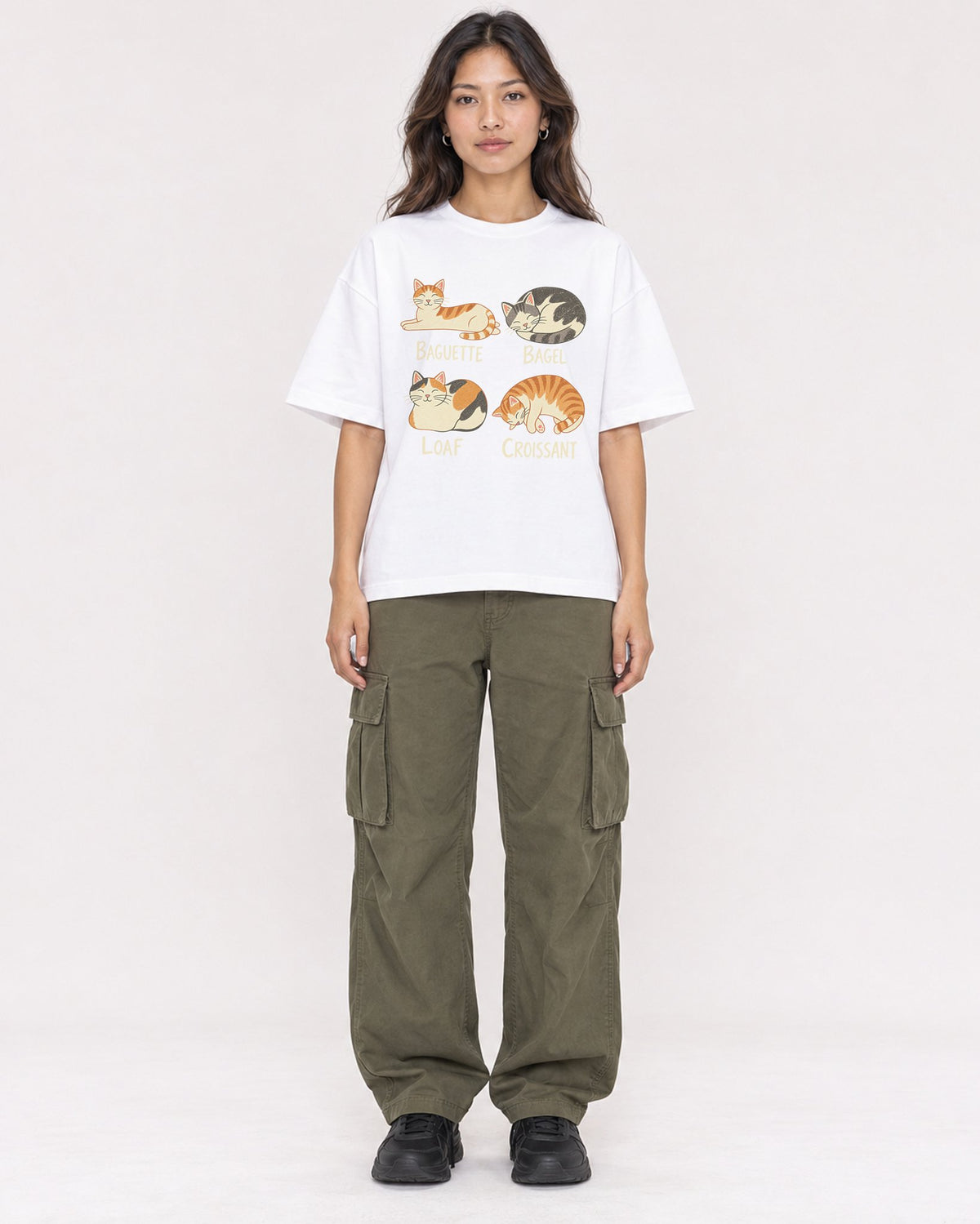 Mockup Boxy Heavyweight Tee White female full-body 02