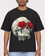 Mockup Boxy Heavyweight Tee Black male close-up 05