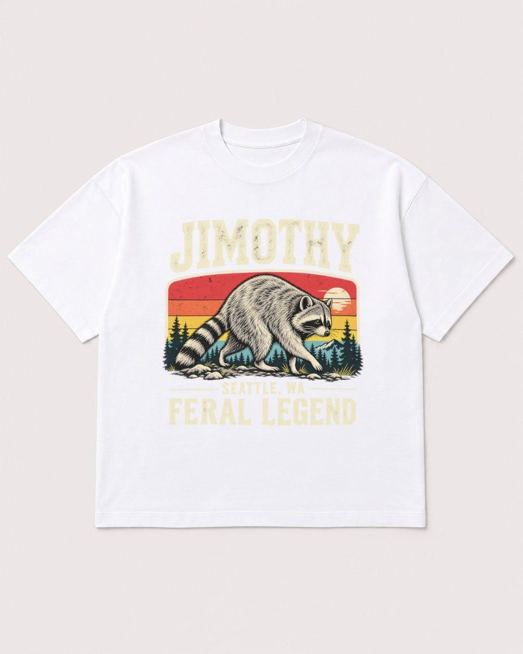 Mockup Boxy Heavyweight Tee White product