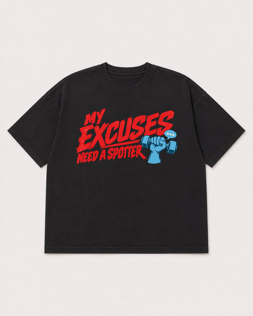 Mockup Boxy Heavyweight Tee Black product