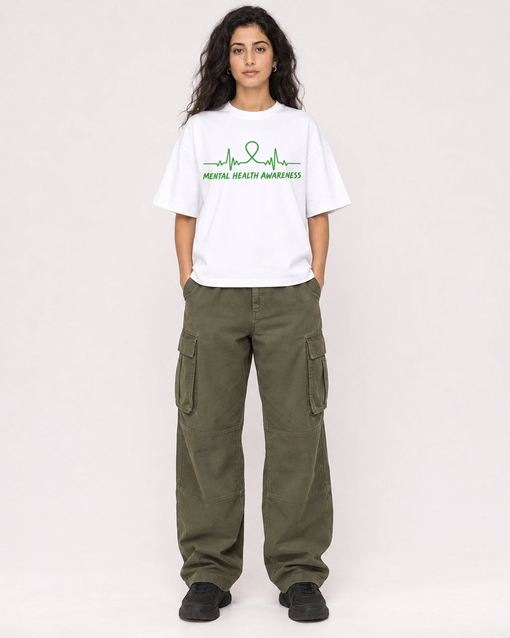 Mockup Boxy Heavyweight Tee White female full-body 07