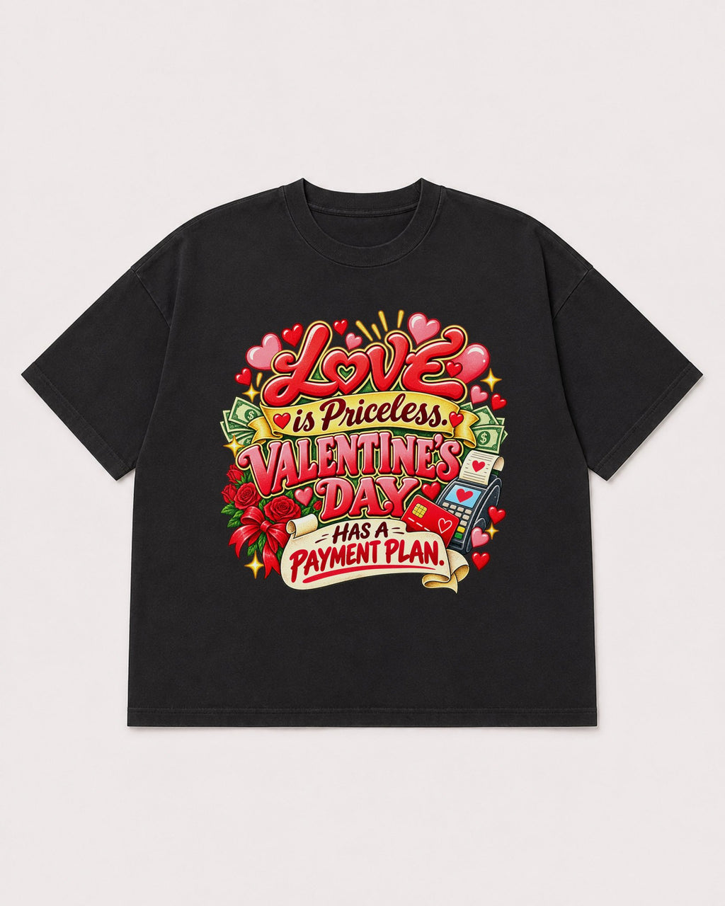 Mockup Boxy Heavyweight Tee Black product