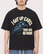 Mockup Boxy Heavyweight Tee Black male close-up 03