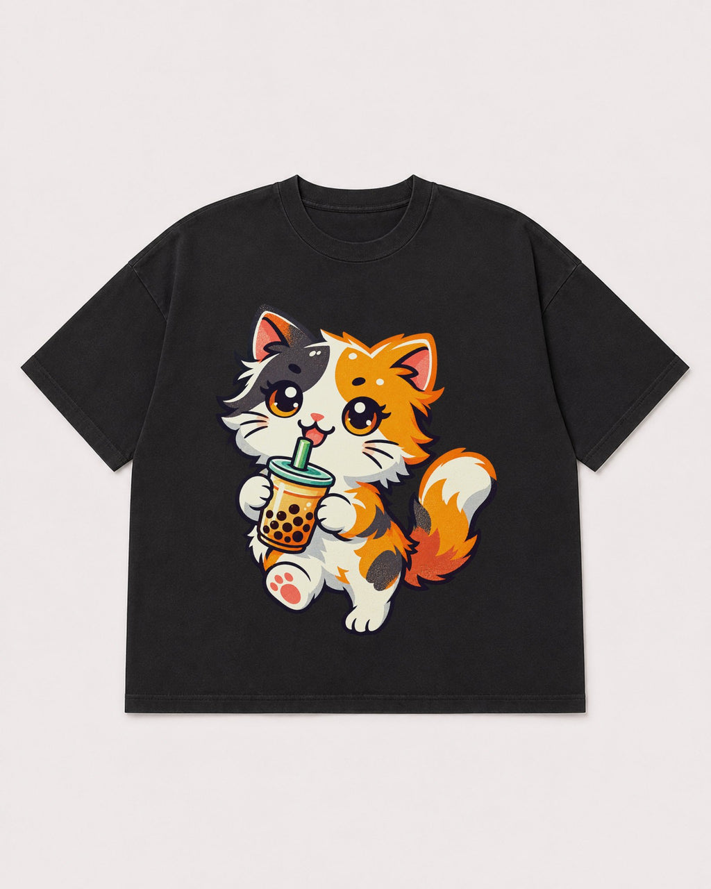 Mockup Boxy Heavyweight Tee Black product