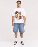 Mockup Boxy Heavyweight Tee White male full-body 08