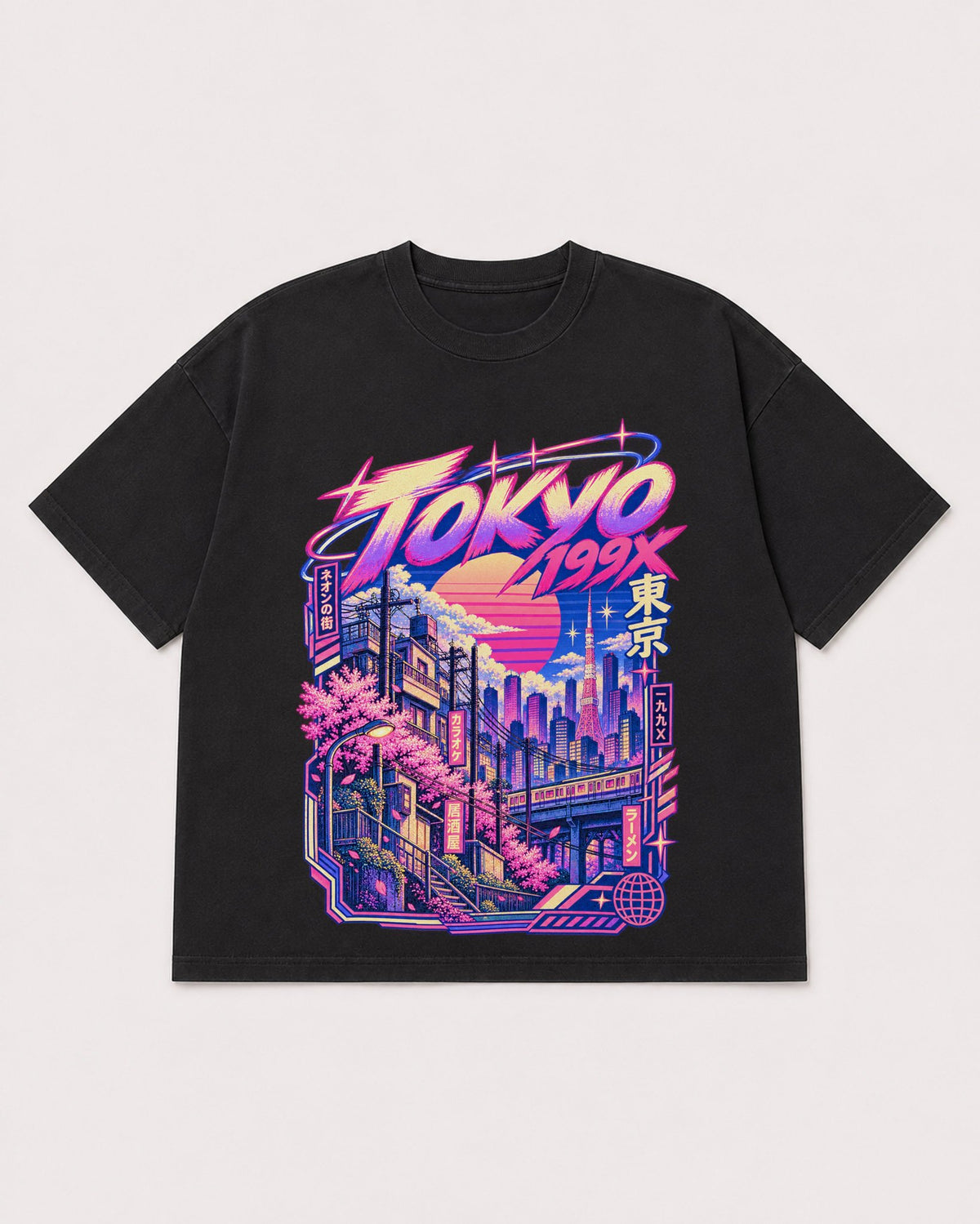 Mockup Boxy Heavyweight Tee Black product