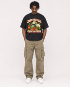 Mockup Boxy Heavyweight Tee Black male full-body 04