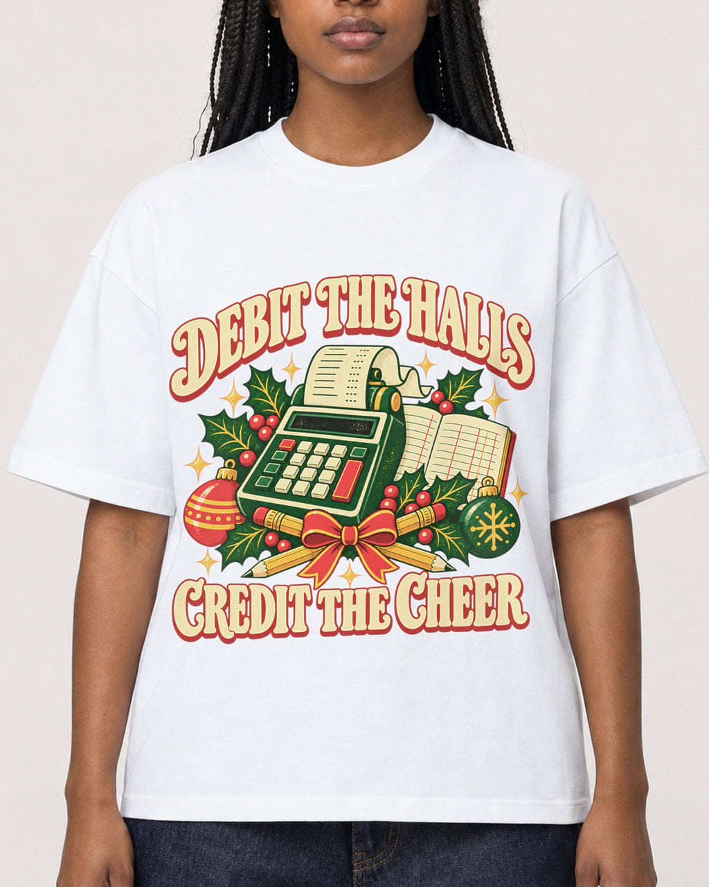 Mockup Boxy Heavyweight Tee White female close-up 04