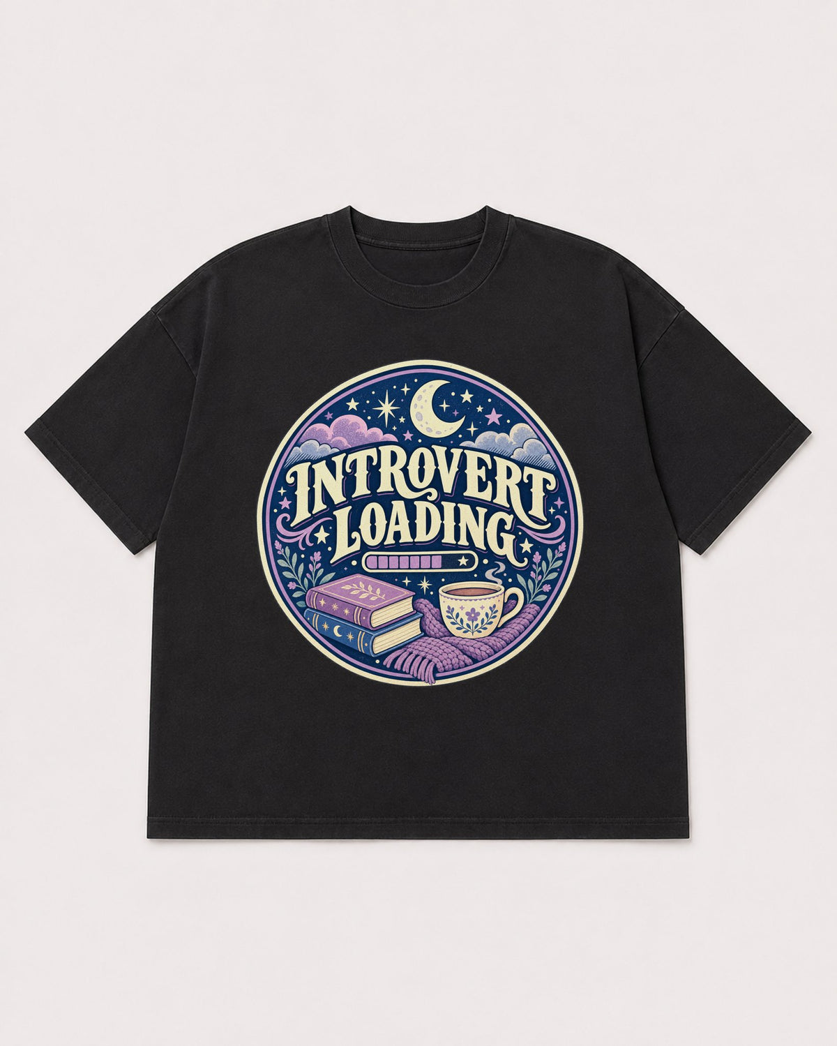 Mockup Boxy Heavyweight Tee Black product