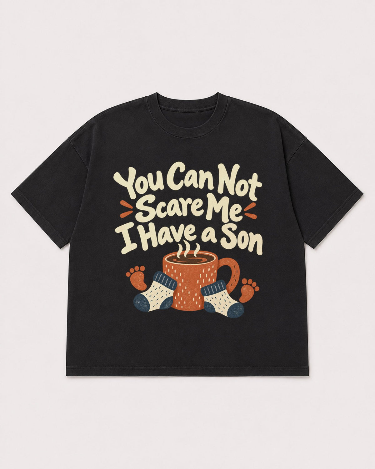 Mockup Boxy Heavyweight Tee Black product