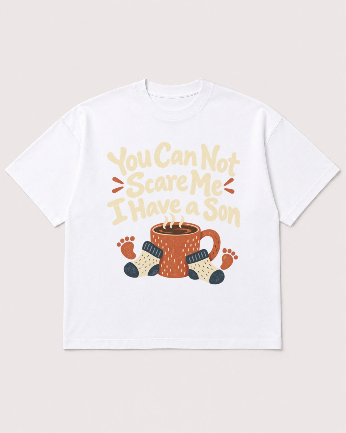 Mockup Boxy Heavyweight Tee White product