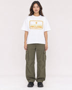 Mockup Boxy Heavyweight Tee White female full-body 02