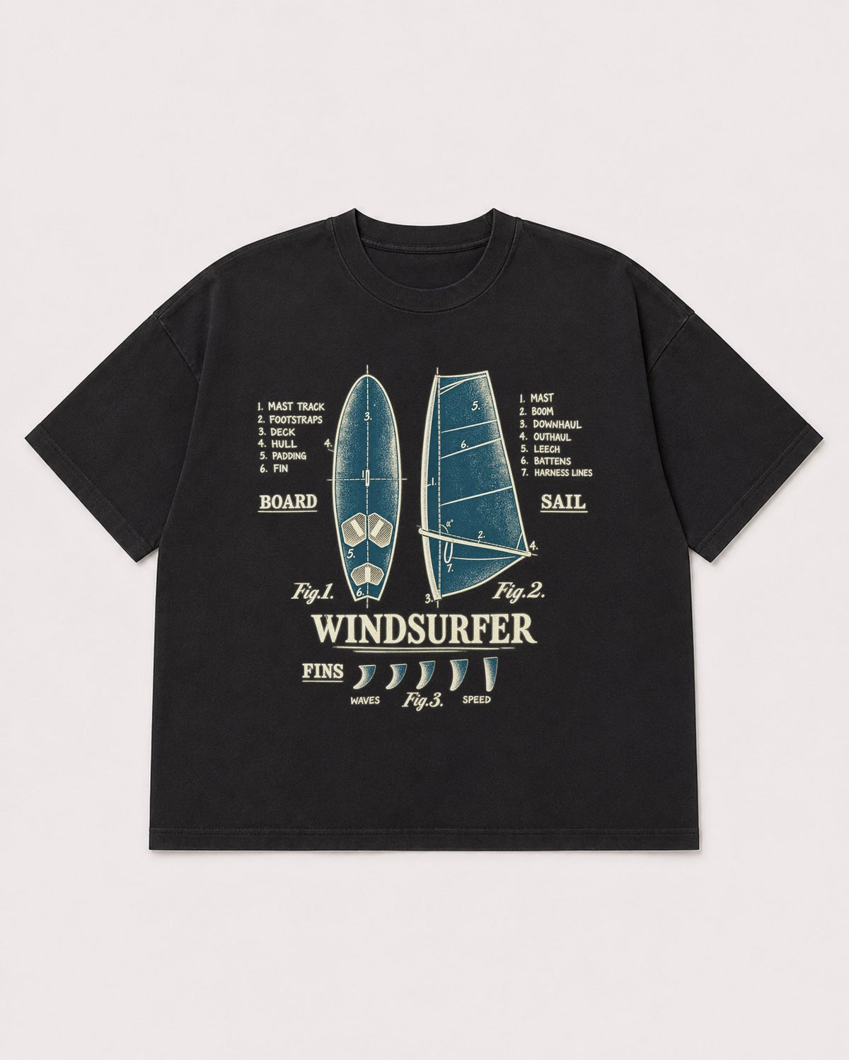 Mockup Boxy Heavyweight Tee Black product