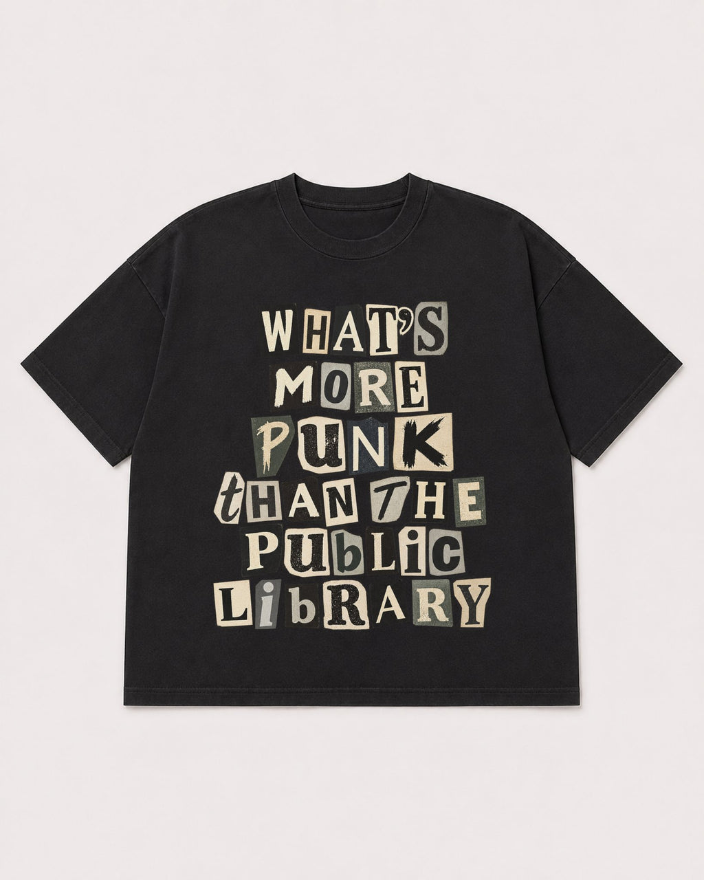 Mockup Boxy Heavyweight Tee Black product